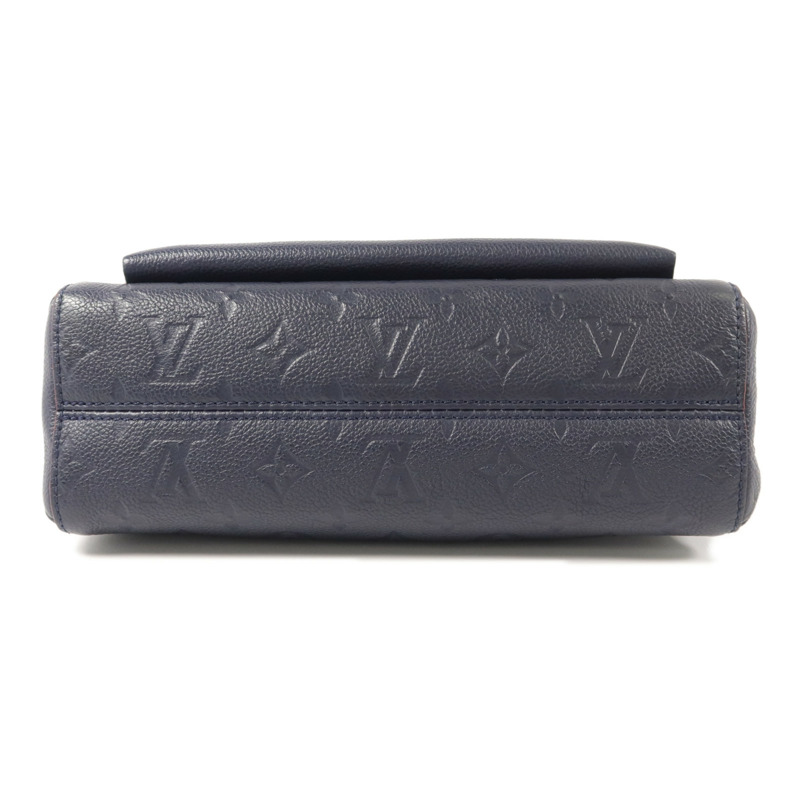 LOUIS VUITTON Monogram Empreinte Vavin PM肩背袋深藍色-3