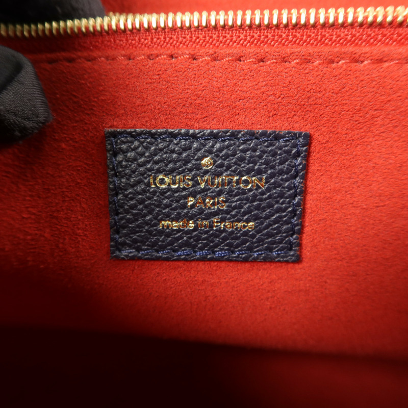 LOUIS VUITTON Monogram Empreinte Vavin PM肩背袋深藍色-5