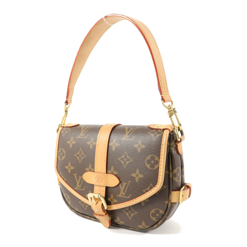 LOUIS VUITTON Monogram Saumur BB手挽肩背兩用袋-2