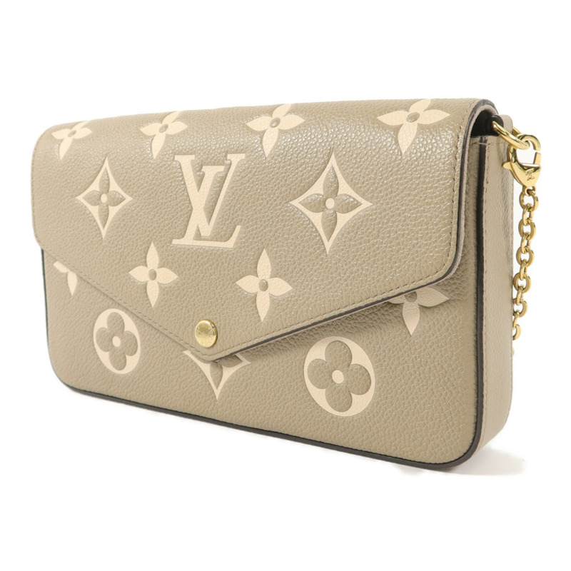 LOUIS VUITTON Monogram Empreinte Pochette Felicie鏈帶肩背袋-2
