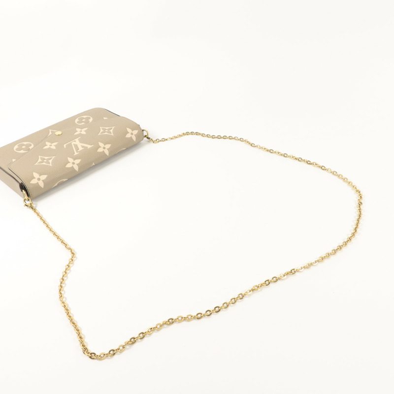LOUIS VUITTON Monogram Empreinte Pochette Felicie鏈帶肩背袋-6