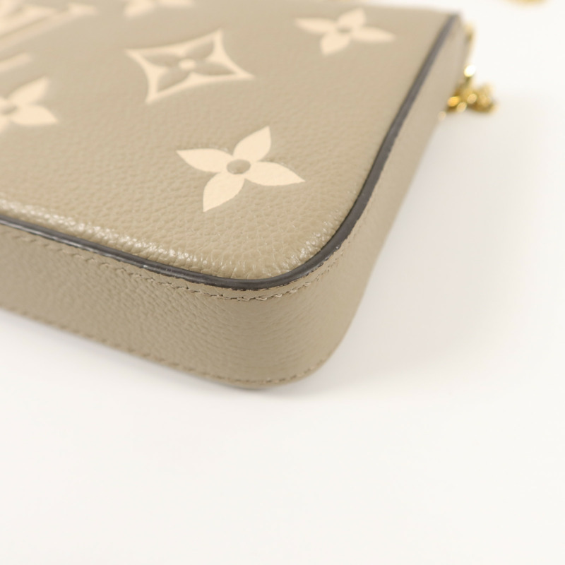 LOUIS VUITTON Monogram Empreinte Pochette Felicie鏈帶肩背袋-15