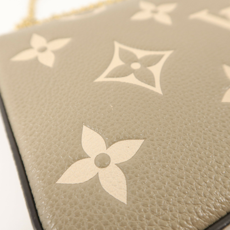 LOUIS VUITTON Monogram Empreinte Pochette Felicie鏈帶肩背袋-17