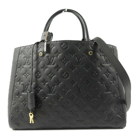 LOUIS VUITTON Monogram Empreinte Montaigne MM手挽肩背兩用袋