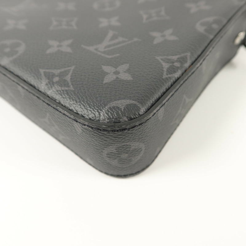 LOUIS VUITTON Monogram Eclipse Reverse Trio Messenger肩背袋-17