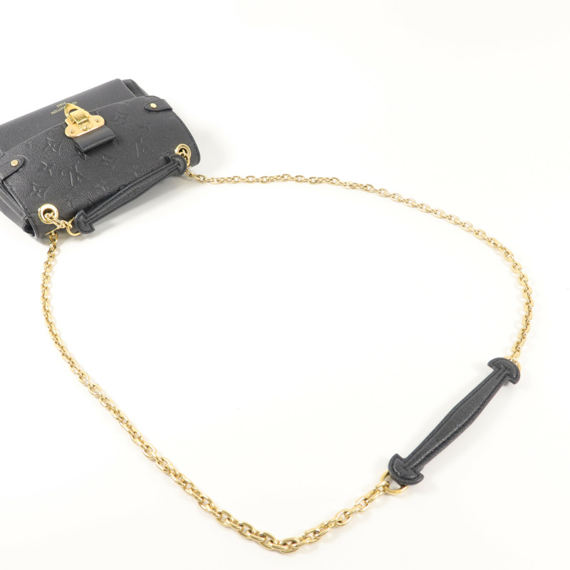 LOUIS VUITTON Monogram Empreinte Vavin BB鏈帶肩背袋-7