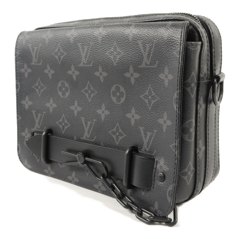 LOUIS VUITTON Monogram Eclipse Steamer肩背袋-2
