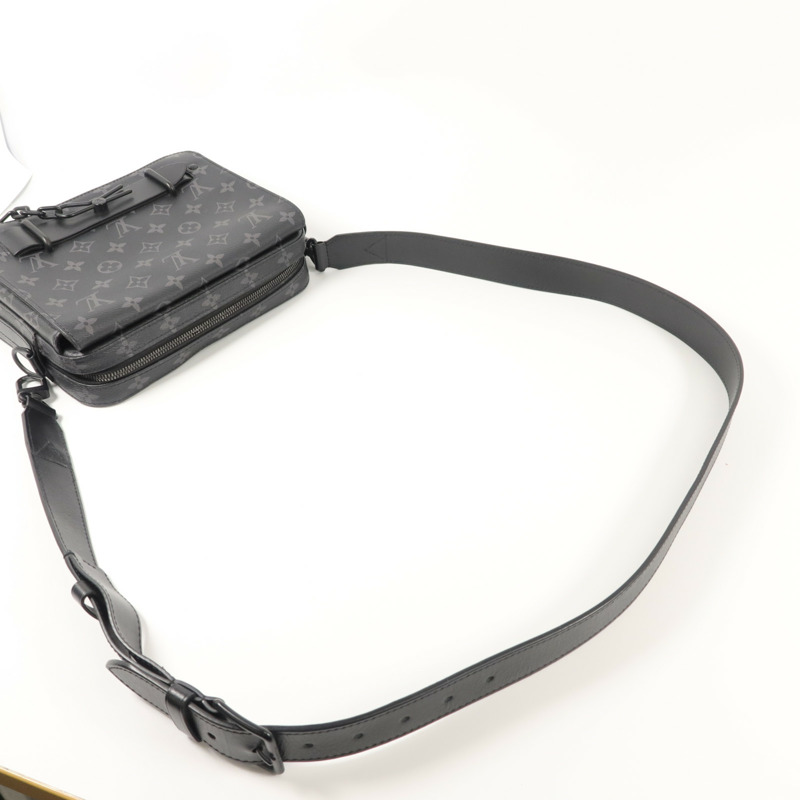 LOUIS VUITTON Monogram Eclipse Steamer肩背袋-7