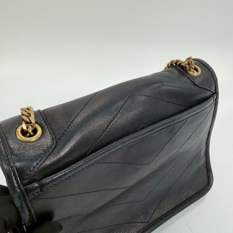 Saint Laurent Baby Niki 黑色金鏈肩背包-5