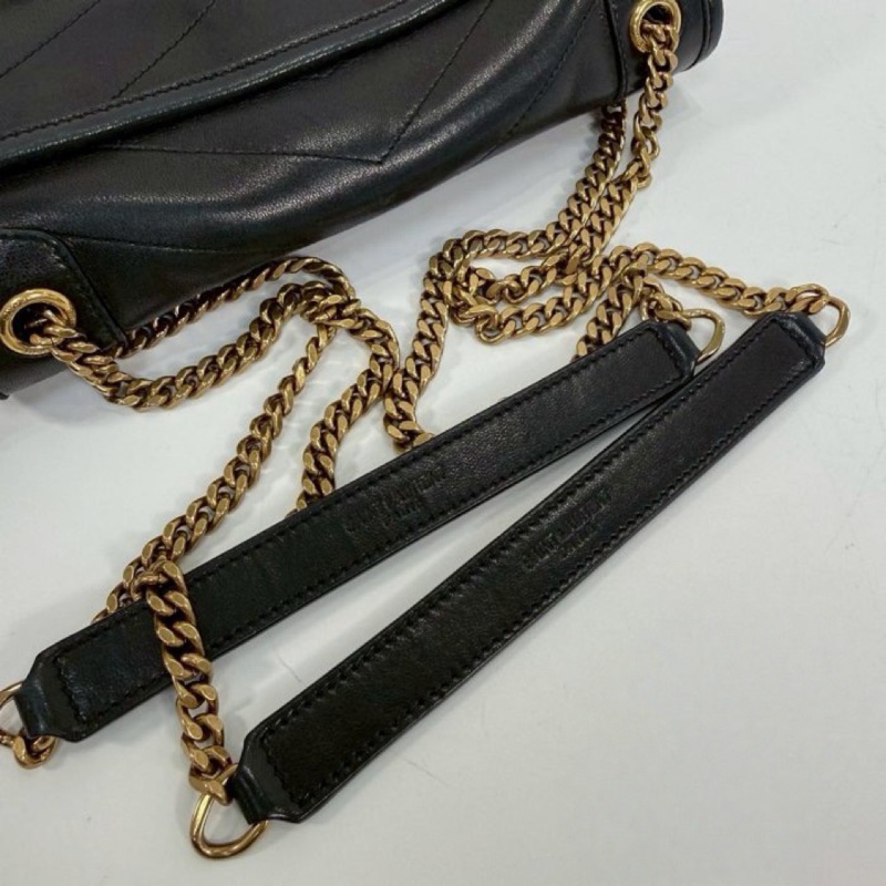 Saint Laurent Baby Niki 黑色金鏈肩背包-10