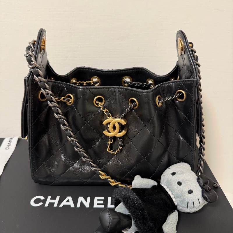Chanel 25bag mini 迷你 油蠟皮-0