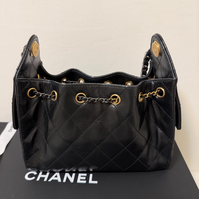 Chanel 25bag mini 迷你 油蠟皮-1