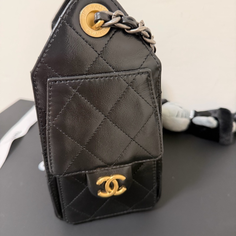 Chanel 25bag mini 迷你 油蠟皮-2