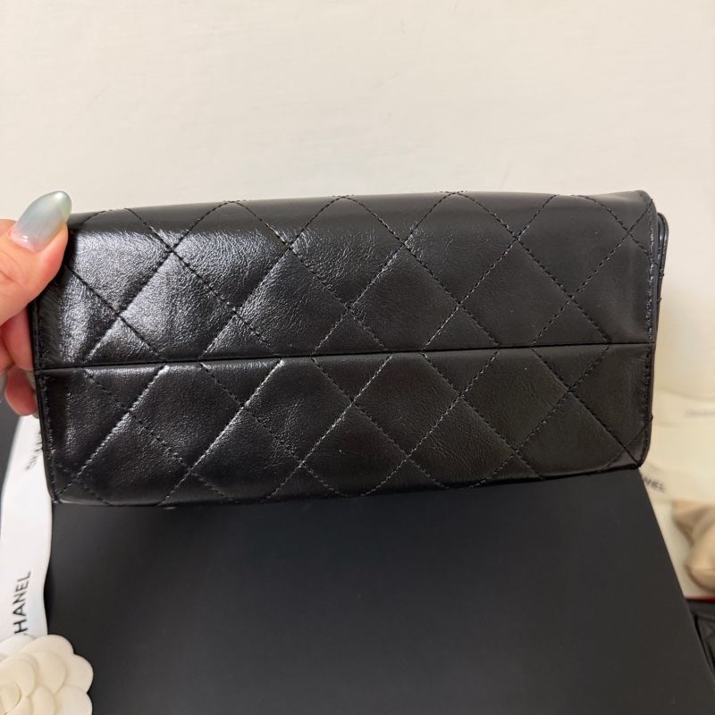Chanel 25bag mini 迷你 油蠟皮-5