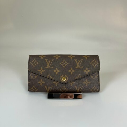 LV M60531/晶片款 咖老花信封長夾