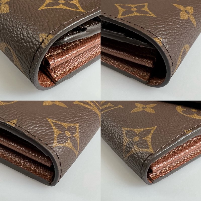 LV M60531/晶片款 咖老花信封長夾-9