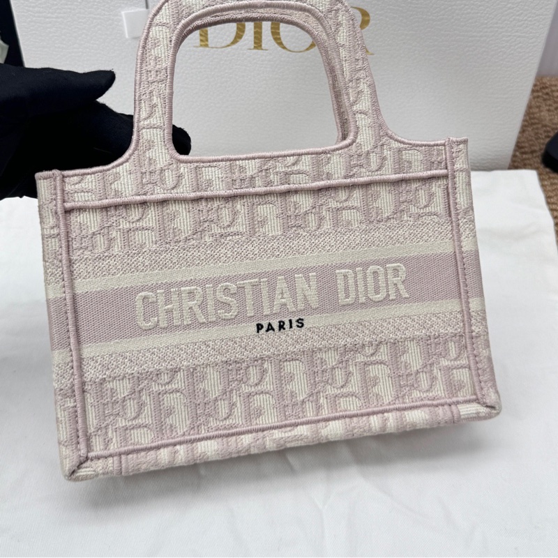 🌷粉嫩甜價！Dior 迪奧 Book Tote 老花托特 粉 mini-1