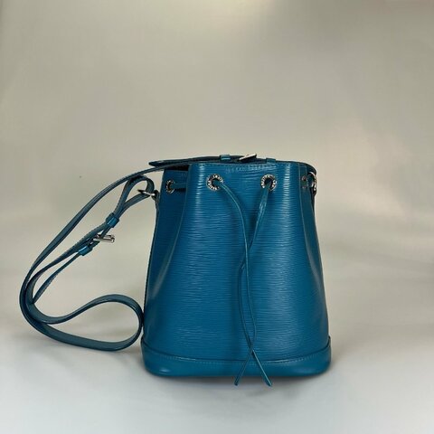 LV M40846 EPI 藍色水波紋水桶包