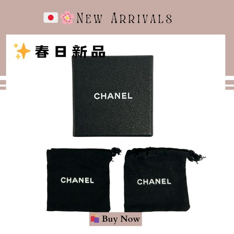 🛍️🎁 🔥 5月新品【預訂】 💘 香奈兒 Chanel 粉紅色水鑽金色耳環 🔥 香奈兒熱賣款 香奈兒經典款耳環-4