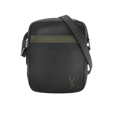 Louis Vuitton (LV) Danube相機包牛皮拼色字母Logo插袋單肩包