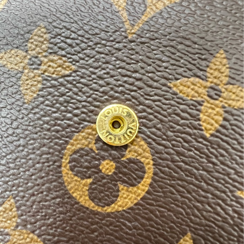 lv老花三合一 芯片款新扣 98新不裂-7