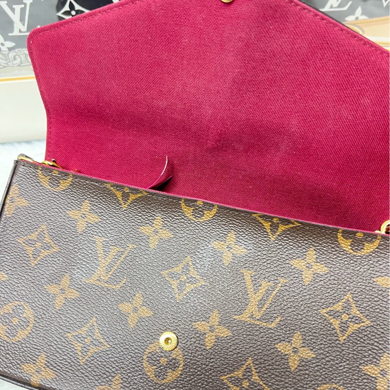 lv老花三合一 芯片款新扣 98新不裂-8