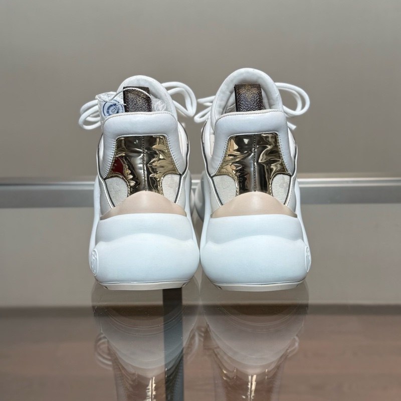 LOUIS VUITTON/路易威登 LV Archlight 白金滿印拱橋老爹鞋-4