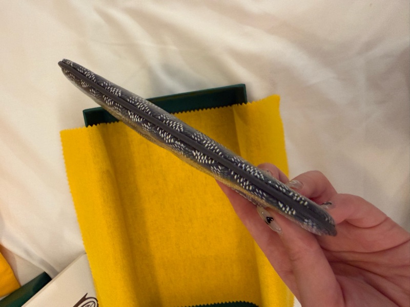 💖 Goyard 一字零錢包 灰色 全新💖-1