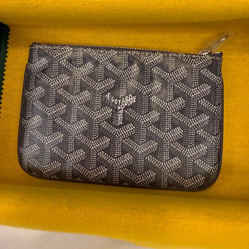 💖 Goyard 一字零錢包 灰色 全新💖-4