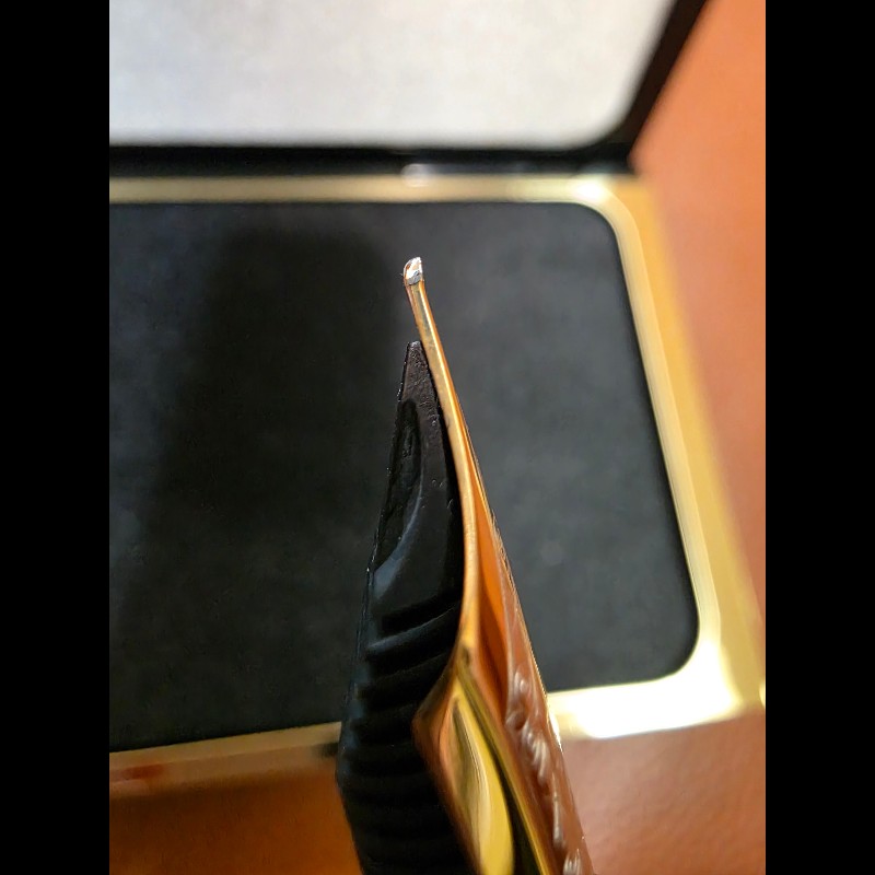 真品 萬寶龍 MONTBLANC MEISTERSTUCK No149 4810 鋼筆 18K 筆尖 黑金 M尖 罕見90年代全套原始包裝-3