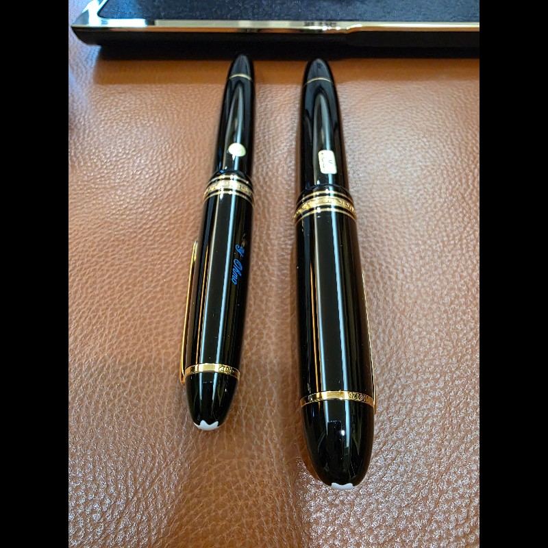 真品 萬寶龍 MONTBLANC MEISTERSTUCK No149 4810 鋼筆 18K 筆尖 黑金 M尖 罕見90年代全套原始包裝-19