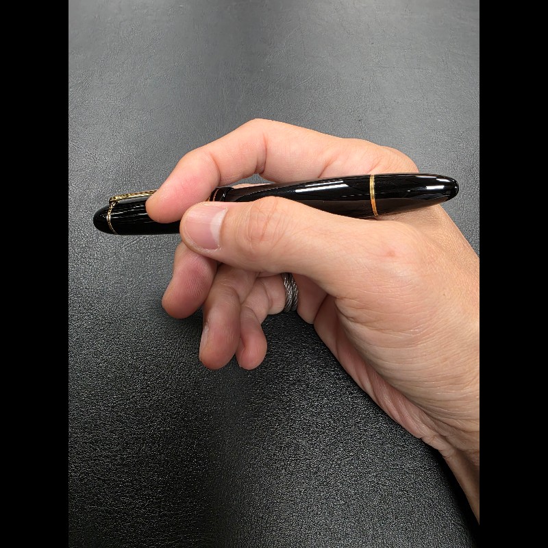 真品 萬寶龍 MONTBLANC MEISTERSTUCK No149 4810 鋼筆 18K 筆尖 黑金 M尖 罕見90年代全套原始包裝-23
