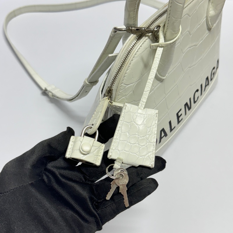 （稀有款🐊） Balenciaga 巴黎世家 鱷魚紋 斜背包【專櫃83,000】-7