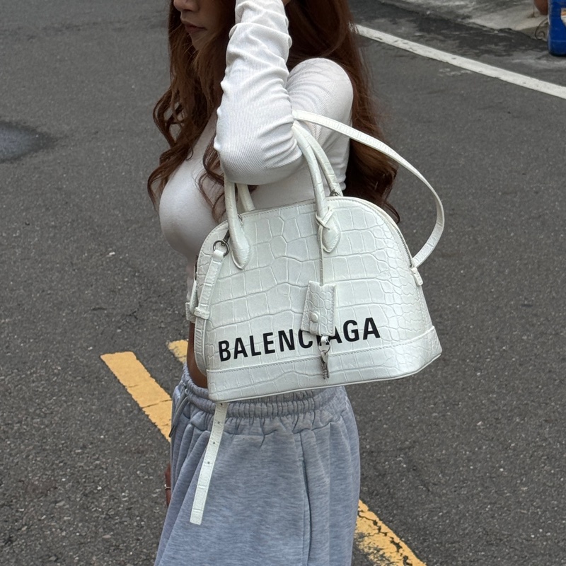 （稀有款🐊） Balenciaga 巴黎世家 鱷魚紋 斜背包【專櫃83,000】-18