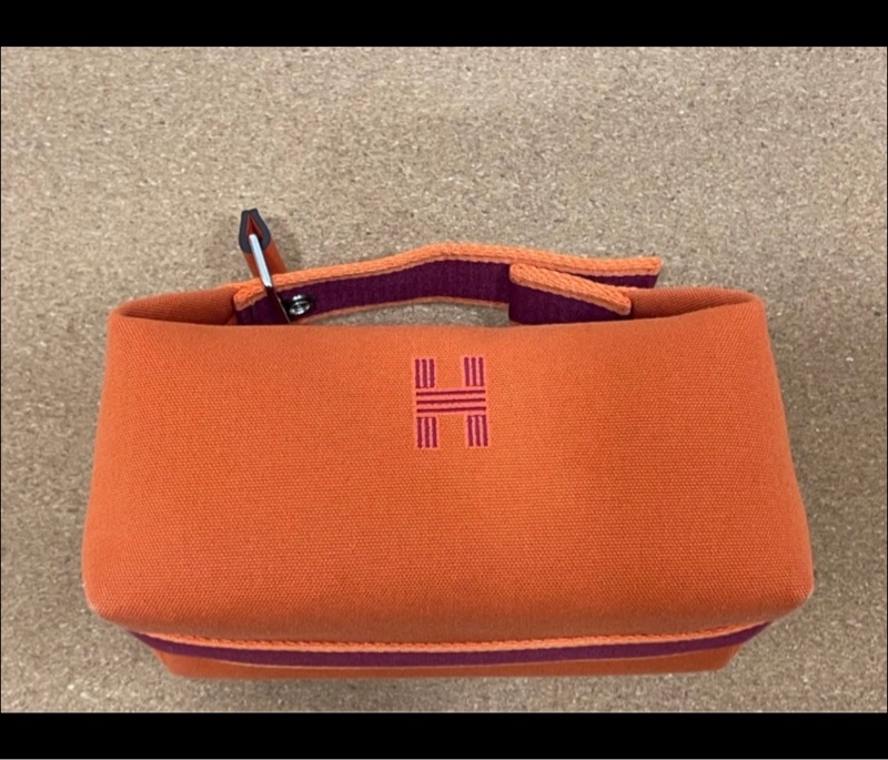 Hermès 愛馬仕 #肩背包 #飯盒包 #洗漱包 橙色-3