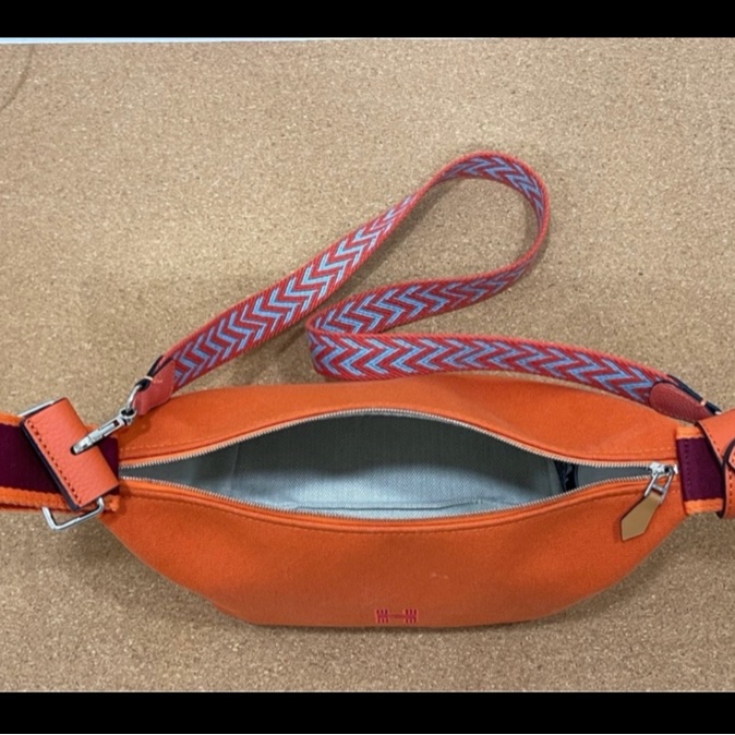 Hermès 愛馬仕 #肩背包 #飯盒包 #洗漱包 橙色-12