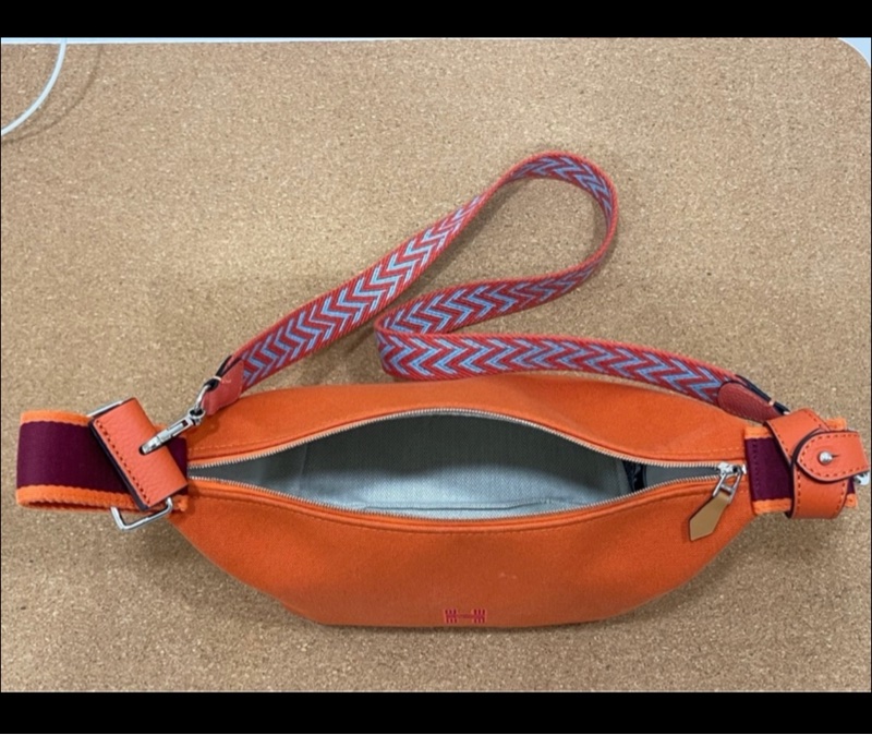 Hermès 愛馬仕 #肩背包 #飯盒包 #洗漱包 橙色-15