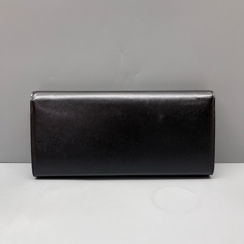 YSL 97新 黑色魚子醬手拿包 尺寸27*13-1