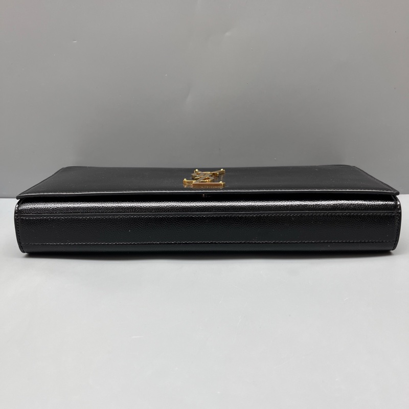 YSL 97新 黑色魚子醬手拿包 尺寸27*13-2