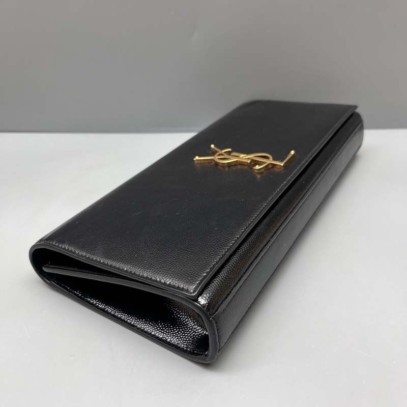 YSL 97新 黑色魚子醬手拿包 尺寸27*13-3