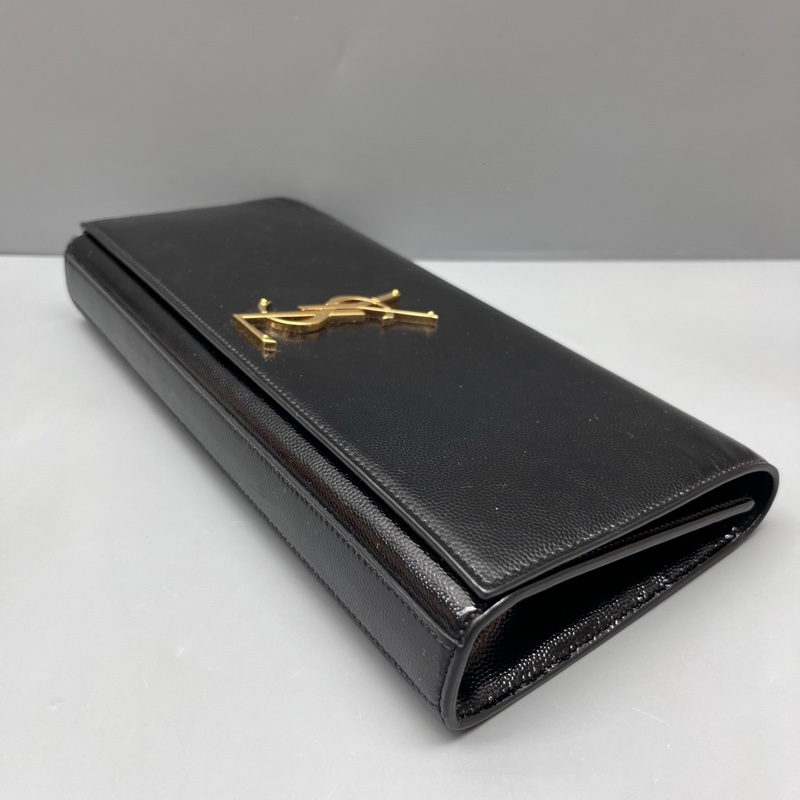 YSL 97新 黑色魚子醬手拿包 尺寸27*13-4