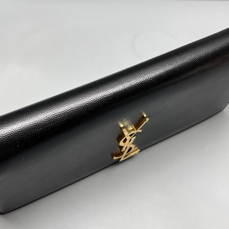 YSL 97新 黑色魚子醬手拿包 尺寸27*13-6