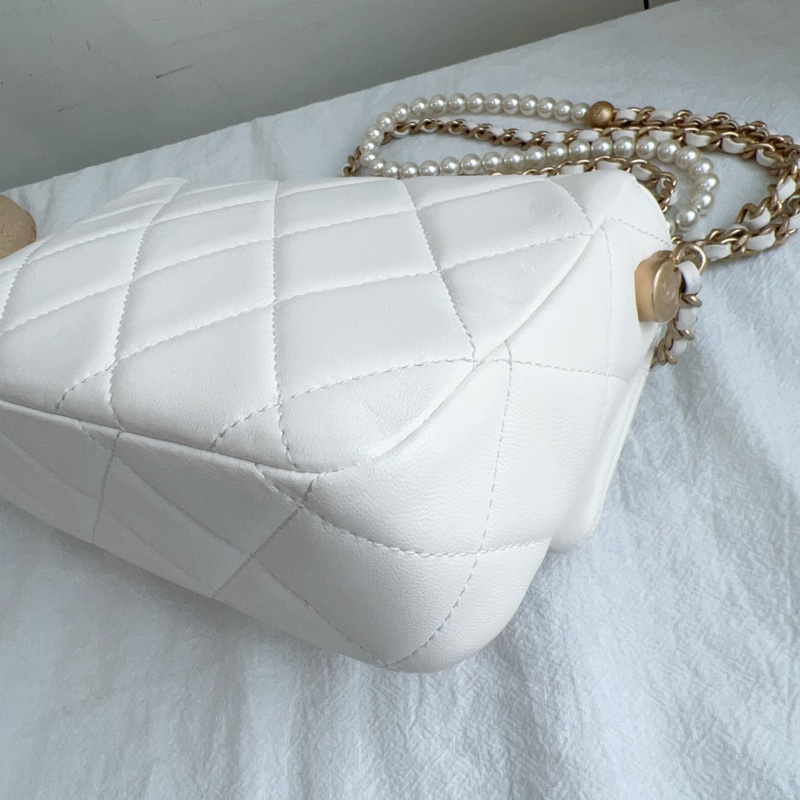 ෆ Chanel 21k珍珠調節扣方胖🫧🐚🤍-8