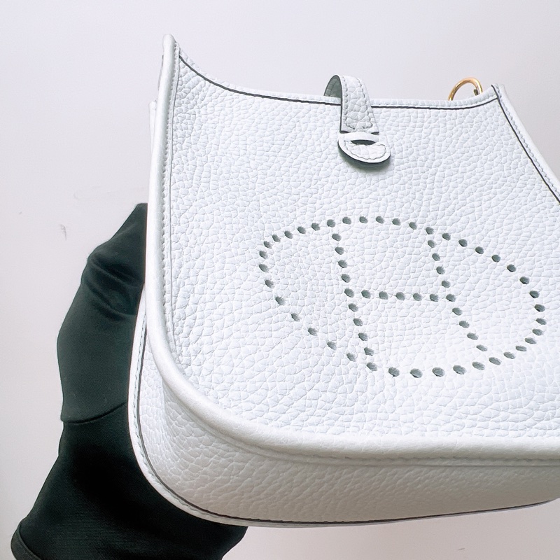 Hermes mini evelyne 伊芙琳聖杯藍金釦 Z-4