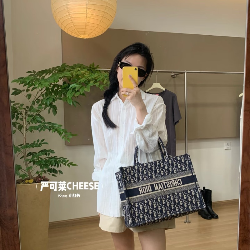 ෆ Dior Book tote老花托特中號-0