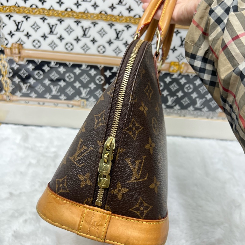 lv老花貝殼包 98新 Monogram 老花塗層帆布 32.0x 25.0x 16.0-1