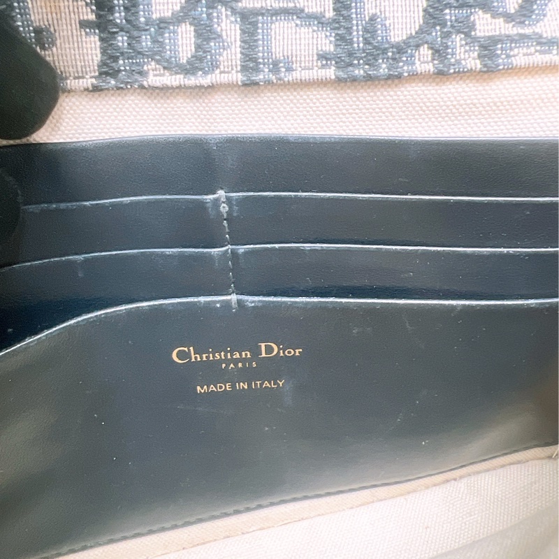 Dior saddle woc 藍色老花馬鞍包-11