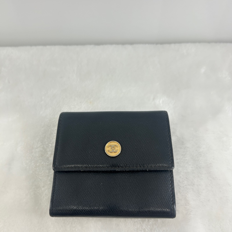 Chanel A200902 小牛皮附零錢袋短夾-0