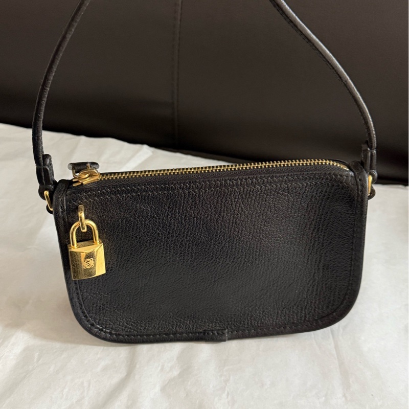 羅意威loewe中古鎖頭包麻將包手提單肩包有鎖有鑰匙🈚附件-0
