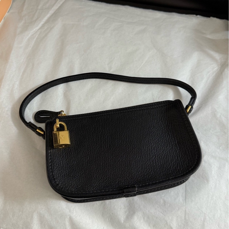 羅意威loewe中古鎖頭包麻將包手提單肩包有鎖有鑰匙🈚附件-2